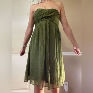 J. Crew Silk Strapless Dress